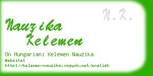 nauzika kelemen business card